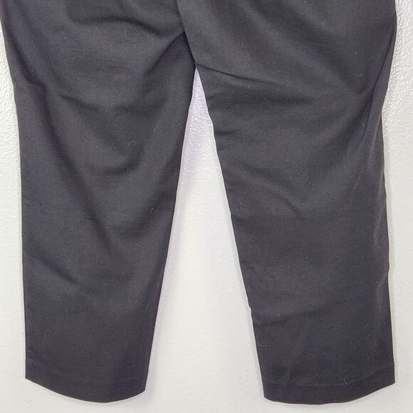 J. Jill Essentials Cotton Black Pull On Ponte Pants With Zip Slash Pockets 14 - Picture 9 of 10